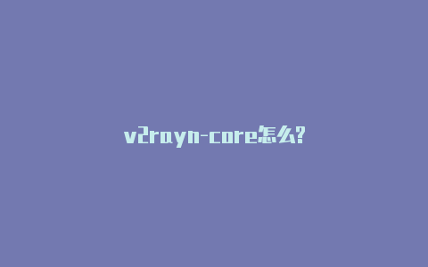 v2rayn-core怎么?-v2rayng