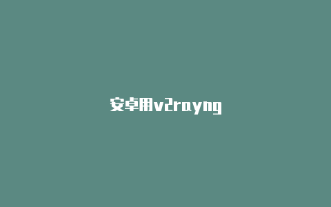 安卓用v2rayng-v2rayng