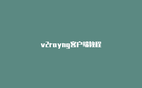 v2rayng客户端教程-v2rayng