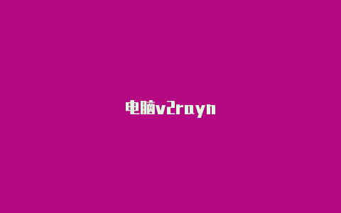 电脑v2rayn