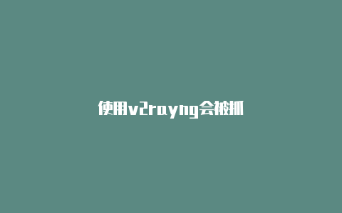 使用v2rayng会被抓