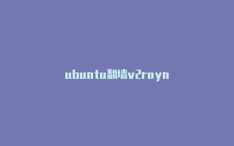 ubuntu代理加速v2rayn-v2rayng