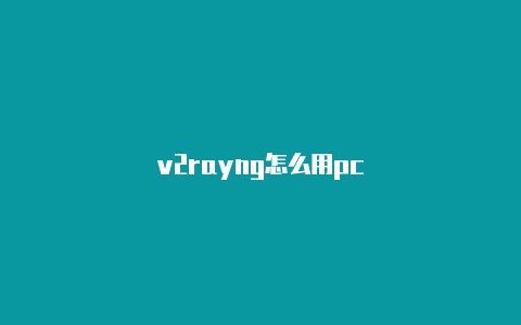 v2rayng怎么用pc-v2rayng