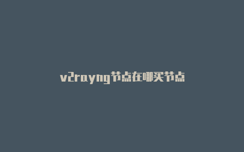 v2rayng节点在哪买节点-v2rayng